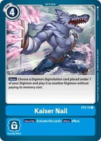 Kaiser Nail - Starter Deck 02: Cocytus Blue - Digimon Card Game card