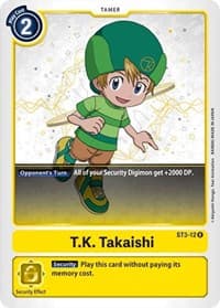 T.K. Takaishi - Starter Deck 03: Heaven's Yellow - Digimon Card Game card