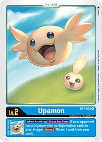 Upamon - BT1-003 - Release Special Booster 1.0 - Digimon Card Game card