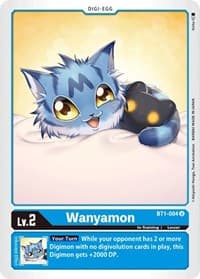 Wanyamon - Release Special Booster 1.0 - Digimon Card Game card