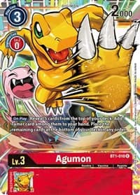Agumon - BT1-010 (Dash Pack Ver. 1.0) - Release Special Booster 1.0 - Digimon Card Game card