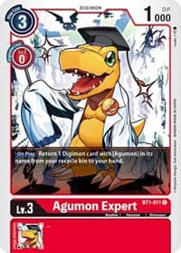 Agumon Expert - Release Special Booster 1.0 - Digimon Card Game card