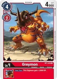 Greymon - BT1-015 - Release Special Booster 1.0 - Digimon Card Game card
