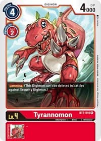 Tyrannomon - Release Special Booster 1.0 - Digimon Card Game card