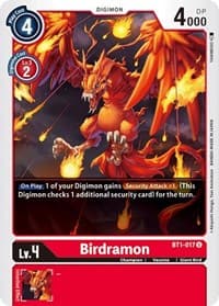 Birdramon - BT1-017 - Release Special Booster 1.0 - Digimon Card Game card