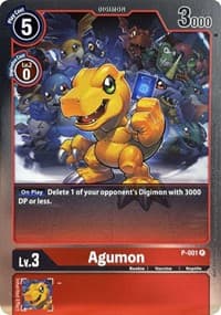 Agumon - P-001 - Digimon Promotion Cards - Digimon Card Game card