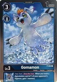 Gomamon - P-004 - Digimon Promotion Cards - Digimon Card Game card