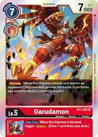 Garudamon - BT1-022 - Release Special Booster 1.0 - Digimon Card Game card