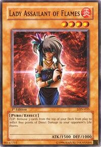 Lady Assailant of Flames - Labyrinth of Nightmare - YuGiOh card