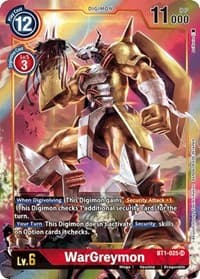 WarGreymon (Alternate Art) - Release Special Booster 1.0 - Digimon Card Game card