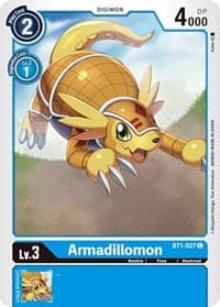 Armadillomon - BT1-027 - Release Special Booster 1.0 - Digimon Card Game card