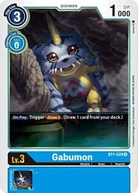 Gabumon - BT1-029 - Release Special Booster 1.0 - Digimon Card Game card