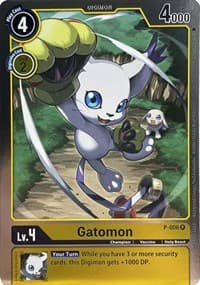 Gatomon - P-006 - Digimon Promotion Cards - Digimon Card Game card