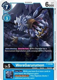 WereGarurumon - P-008 - Digimon Promotion Cards - Digimon Card Game card