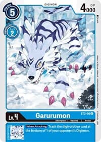 Garurumon - ST2-06 (Tamer Party Promo) - Starter Deck 02: Cocytus Blue - Digimon Card Game card