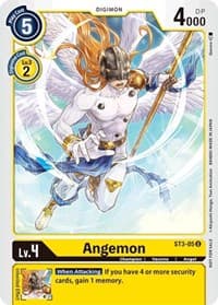 Angemon - ST3-05 (Tamer Party Promo) - Starter Deck 03: Heaven's Yellow - Digimon Card Game card