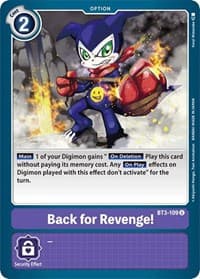 Back for Revenge! - Release Special Booster 1.0 - Digimon Card Game card