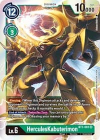HerculesKabuterimon - Release Special Booster 1.0 - Digimon Card Game card