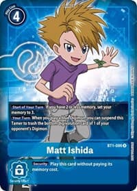 Matt Ishida - BT1-086 (Box Topper) - Release Special Booster 1.0 - Digimon Card Game card