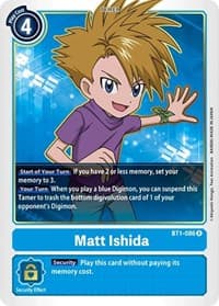 Matt Ishida - BT1-086 - Release Special Booster 1.0 - Digimon Card Game card