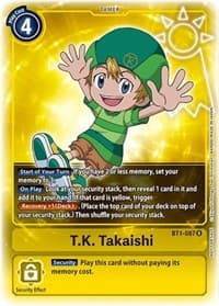 T.K. Takaishi (Box Topper) - Release Special Booster 1.0 - Digimon Card Game card