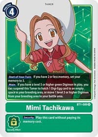 Mimi Tachikawa - BT1-089 - Release Special Booster 1.0 - Digimon Card Game card