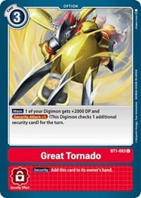 Great Tornado - Release Special Booster 1.0 - Digimon Card Game card