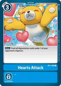 Hearts Attack - Release Special Booster 1.0 - Digimon Card Game card