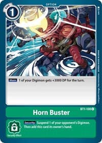 Horn Buster - Release Special Booster 1.0 - Digimon Card Game card