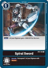 Spiral Sword - Release Special Booster 1.0 - Digimon Card Game card