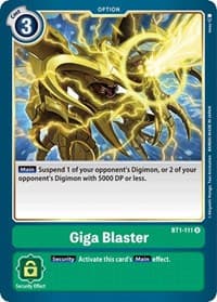 Giga Blaster - Release Special Booster 1.0 - Digimon Card Game card