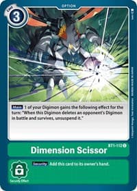 Dimension Scissor - Release Special Booster 1.0 - Digimon Card Game card