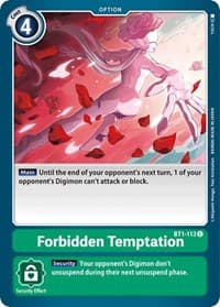 Forbidden Temptation - Release Special Booster 1.0 - Digimon Card Game card