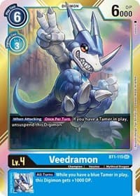 Veedramon (Secret Rare) - Release Special Booster 1.0 - Digimon Card Game card