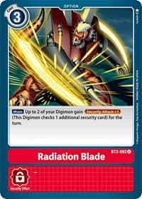 Radiation Blade - Release Special Booster 1.0 - Digimon Card Game card