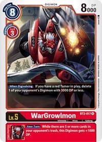 WarGrowlmon - Release Special Booster 1.0 - Digimon Card Game card