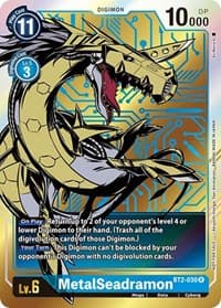 MetalSeadramon - BT2-030 (Dash Pack Ver. 1.0) - Release Special Booster 1.0 - Digimon Card Game card