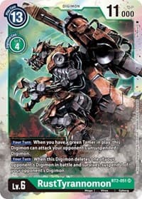 RustTyrannomon - Release Special Booster 1.0 - Digimon Card Game card