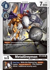 MetalGreymon - BT2-063 - Release Special Booster 1.0 - Digimon Card Game card
