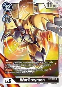 WarGreymon - BT2-065 - Release Special Booster 1.0 - Digimon Card Game card