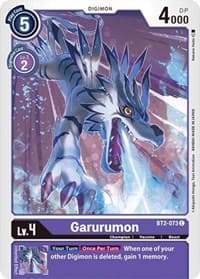 Garurumon - BT2-073 - Release Special Booster 1.0 - Digimon Card Game card