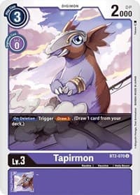 Tapirmon - Release Special Booster 1.0 - Digimon Card Game card