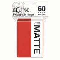 PRO-Matte Eclipse Small Deck Protector Sleeves - Apple Red (60-Pack) - Ultra Pro Card Sleeves - Card Sleeves card