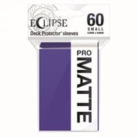 PRO-Matte Eclipse Small Deck Protector Sleeves - Royal Purple (60-Pack) - Ultra Pro Card Sleeves - Card Sleeves card