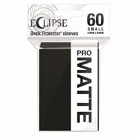 PRO-Matte Eclipse Small Deck Protector Sleeves - Jet Black (60-Pack) - Ultra Pro Card Sleeves - Card Sleeves card