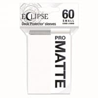 PRO-Matte Eclipse Small Deck Protector Sleeves - Arctic White (60-Pack) - Ultra Pro Card Sleeves - Card Sleeves card