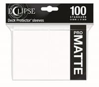 PRO-Matte Eclipse Standard Deck Protector Sleeves - Arctic White (100-Pack) - Ultra Pro Card Sleeves - Card Sleeves card