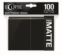PRO-Matte Eclipse Standard Deck Protector Sleeves - Jet Black (100-Pack) - Ultra Pro Card Sleeves - Card Sleeves card