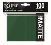 PRO-Matte Eclipse Standard Deck Protector Sleeves - Forest Green (100-Pack) - Ultra Pro Card Sleeves - Card Sleeves card