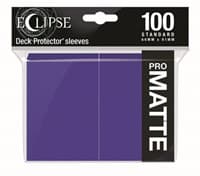 PRO-Matte Eclipse Standard Deck Protector Sleeves - Royal Purple (100-Pack) - Ultra Pro Card Sleeves - Card Sleeves card